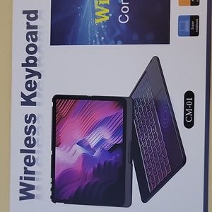 WIRELESS TOUCHPAD KEYBOARD CM-01 with protective cover Black 9th 8th 7th…NEW